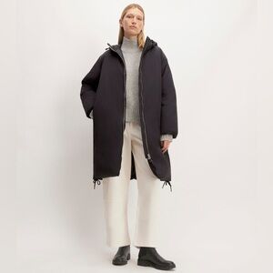 Everlane Long Re:Down Puffer in Black (Small)